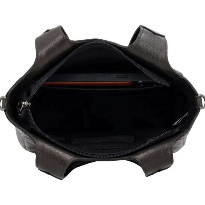 Handtassen|Damestassen>Hide & Stitches Earth Handbag black