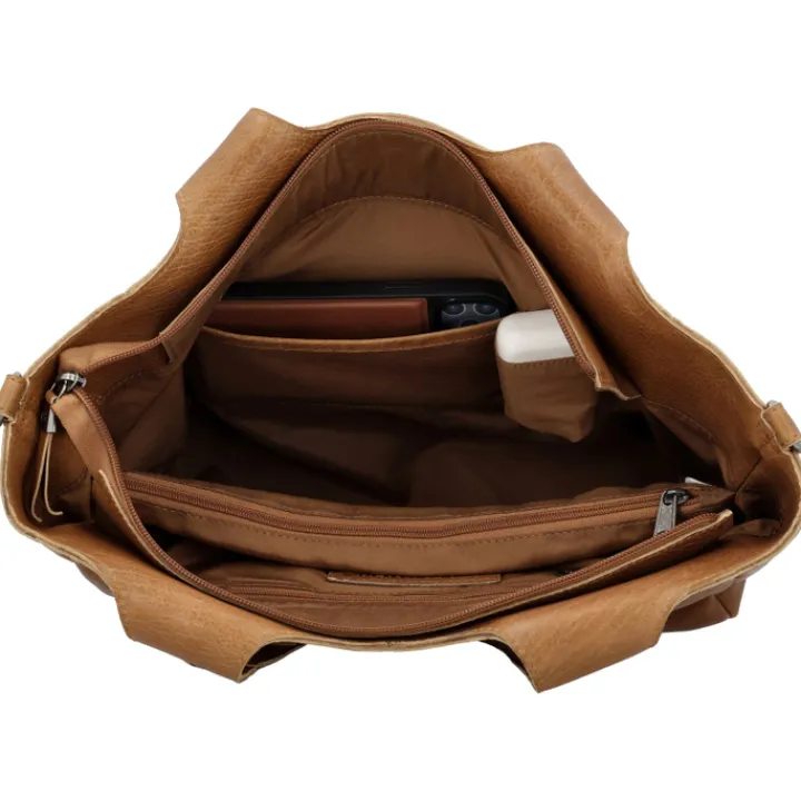 Schoudertassen|Herentassen>Hide & Stitches Earth Shopper brown