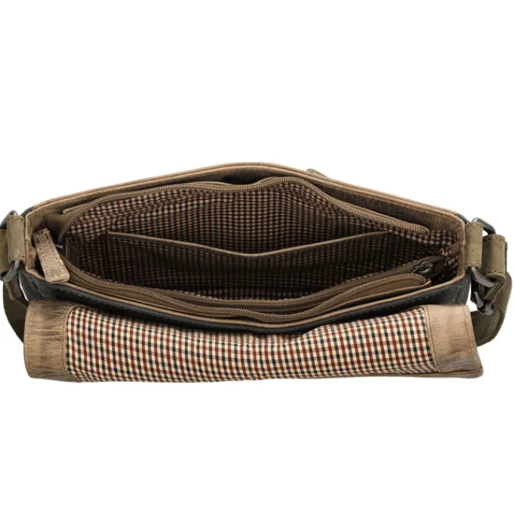Schoudertassen|Crossbody>Hide & Stitches Himalaya Shoulderbag olivegreen