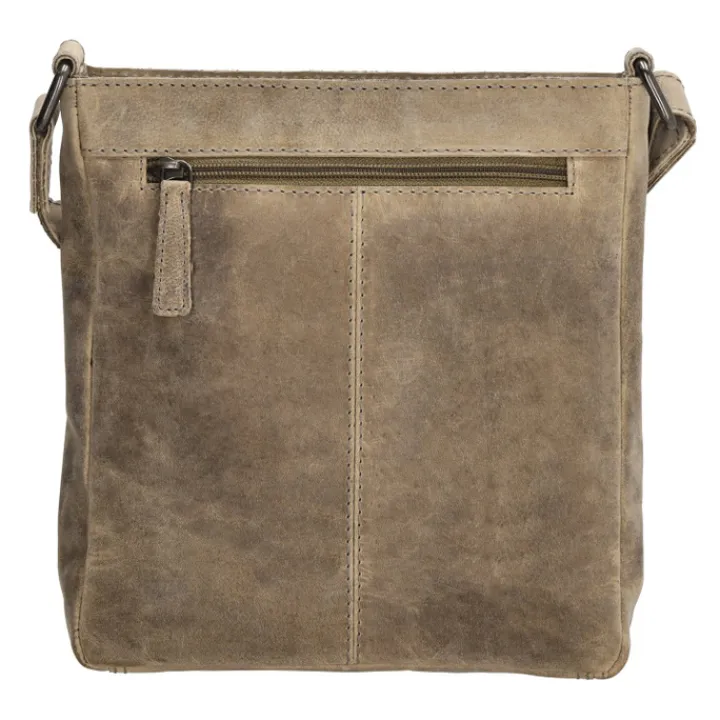 Schoudertassen|Crossbody>Hide & Stitches Idaho Dusk Schoudertas donkerzand