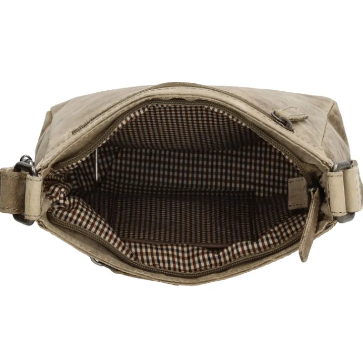 Schoudertassen|Crossbody>Hide & Stitches Idaho Dusk Schoudertas donkerzand