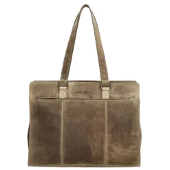 Shoppers|Schoudertassen>Hide & Stitches Idaho Eclipse Laptoptas donkerzand