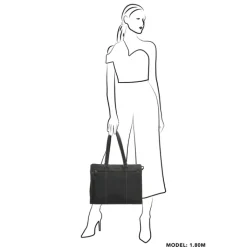 Shoppers|Schoudertassen>Hide & Stitches Idaho Eclipse Laptoptas donkerzand