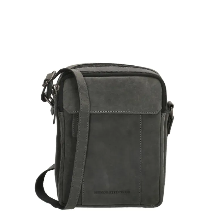 Schoudertassen|Crossbody>Hide & Stitches Idaho Harmony Schoudertas zwart