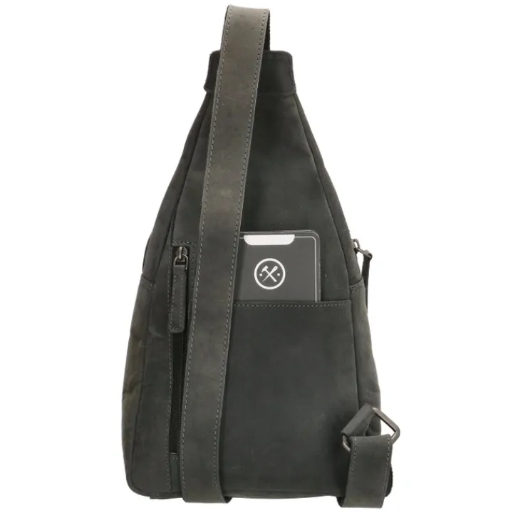 Sling Bags|Damestassen>Hide & Stitches Idaho Radiant Schoudertas zwart