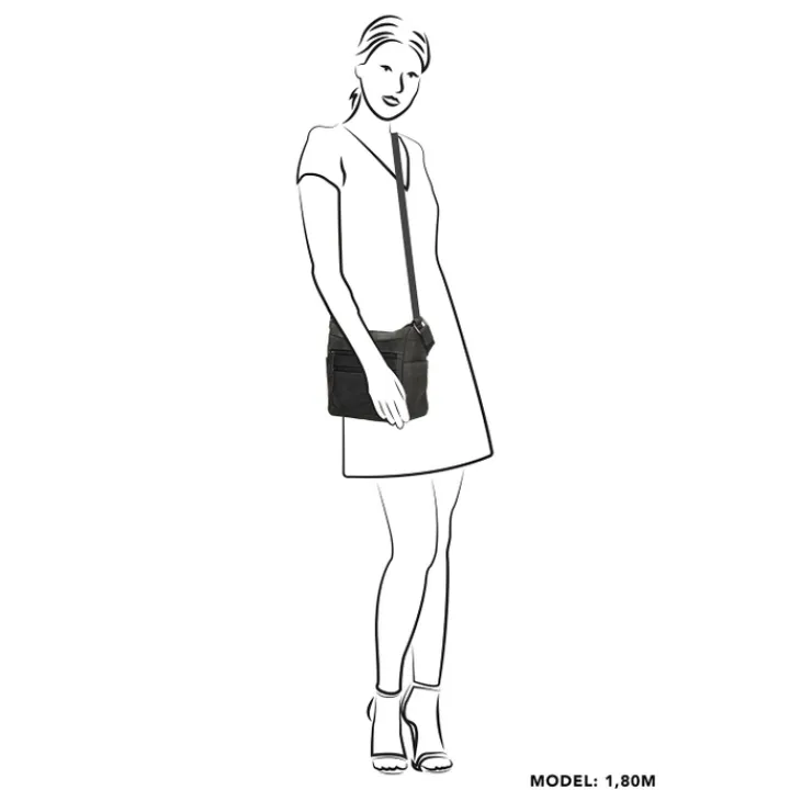 Schoudertassen|Crossbody>Hide & Stitches Idaho Shoulderbag black