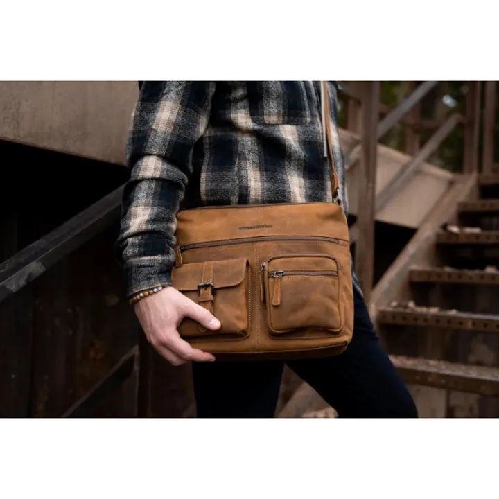 Schoudertassen|Crossbody>Hide & Stitches Idaho Shoulderbag brown