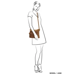 Schoudertassen|Crossbody>Hide & Stitches Idaho Shoulderbag darkbrown