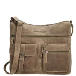 Schoudertassen|Crossbody>Hide & Stitches Idaho Shoulderbag darksand