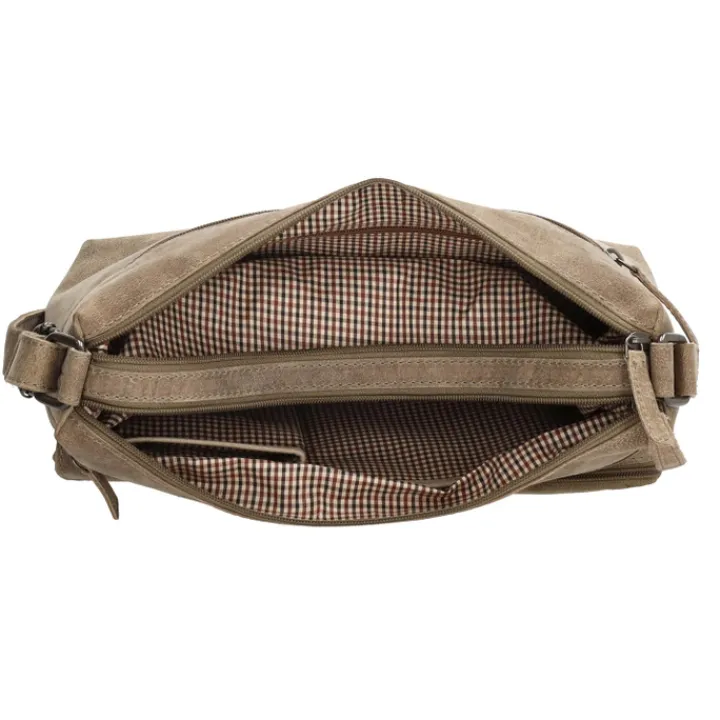 Schoudertassen|Crossbody>Hide & Stitches Idaho Shoulderbag darksand