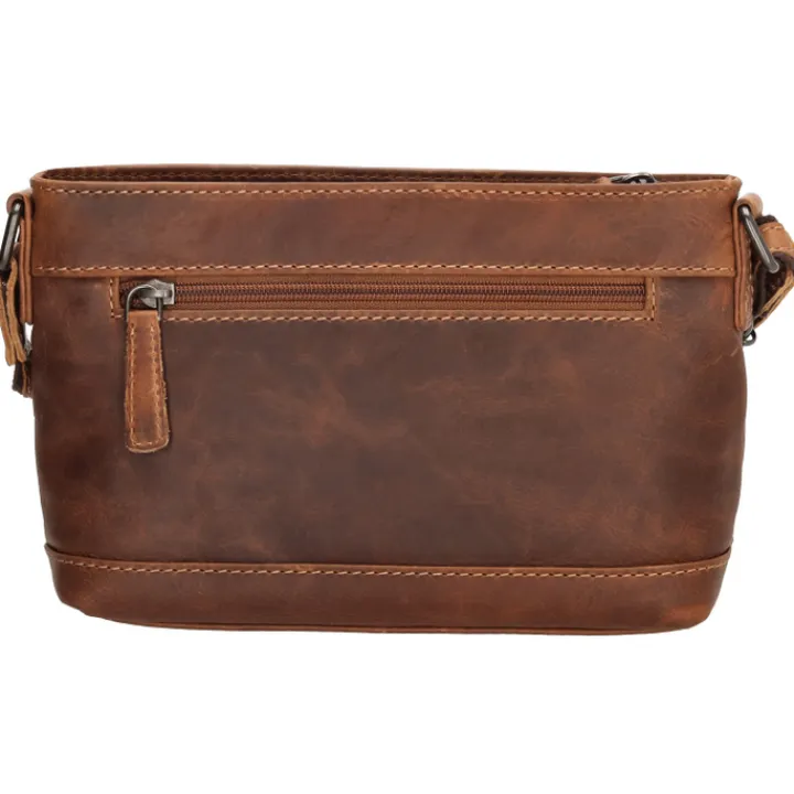 Crossbody|Schoudertassen>Hide & Stitches Japura Shoulderbag cognac