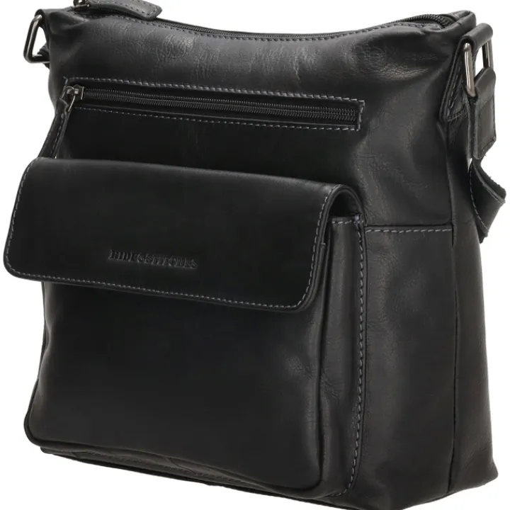 Schoudertassen|Crossbody>Hide & Stitches Japura Shoulderbag Large black