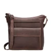 Schoudertassen|Crossbody>Hide & Stitches Japura Shoulderbag Large dark brown
