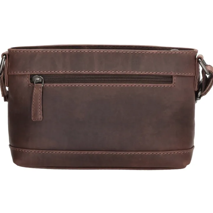 Schoudertassen|Crossbody>Hide & Stitches Japura Shoulderbag dark brown