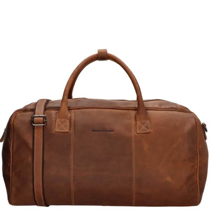 Handbagage Reistassen|Heren Reistassen>Hide & Stitches Japura Travelbag cognac