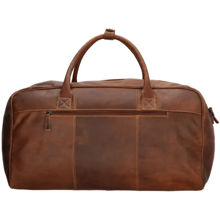 Handbagage Reistassen|Heren Reistassen>Hide & Stitches Japura Travelbag cognac
