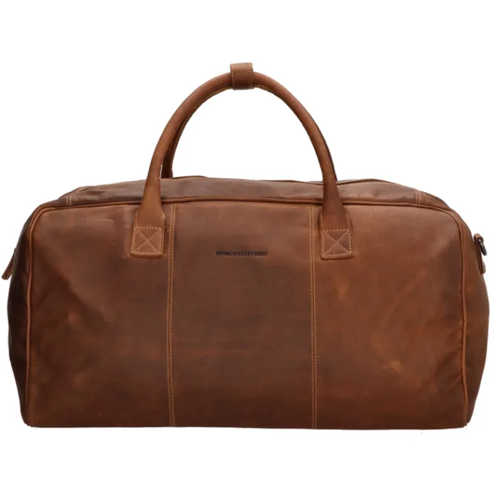 Handbagage Reistassen|Heren Reistassen>Hide & Stitches Japura Travelbag cognac