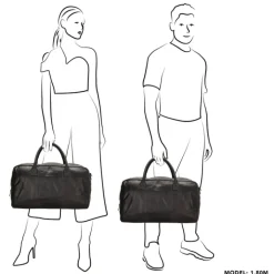 Handbagage Reistassen|Dames Reistassen>Hide & Stitches Japura Travelbag black