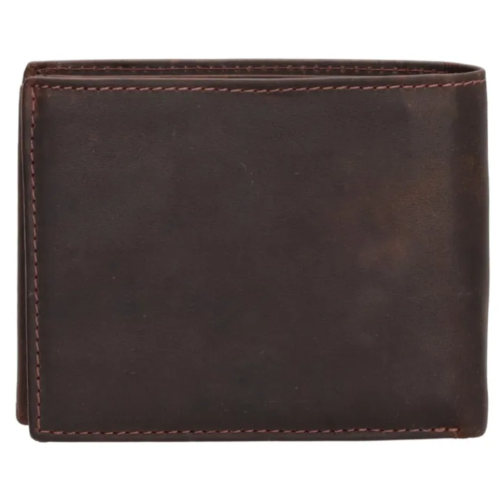 Rfid Portemonnees|Grote Portemonnees>Hide & Stitches Japura Wallet darkbrown