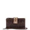 Grote Portemonnees|Leren Portemonnees>Hide & Stitches Next Navajo Wallet darkbrown
