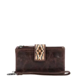 Grote Portemonnees|Leren Portemonnees>Hide & Stitches Next Navajo Wallet darkbrown