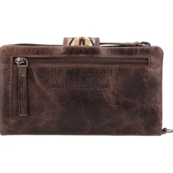 Grote Portemonnees|Leren Portemonnees>Hide & Stitches Next Navajo Wallet darkbrown