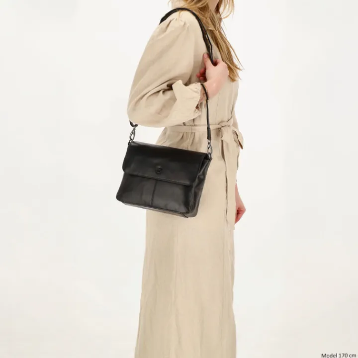 Schoudertassen|Crossbody>Hide & Stitches Next Navajo Shoulderbag black