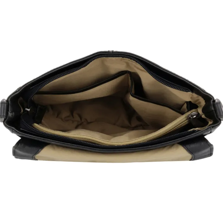 Schoudertassen|Crossbody>Hide & Stitches Next Navajo Shoulderbag black