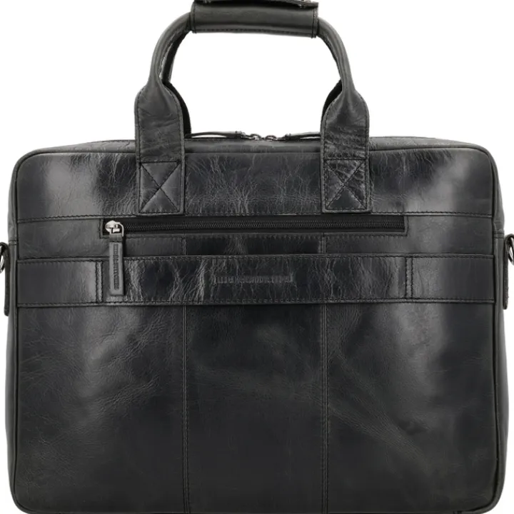 15.6 Inch Laptoptassen|Laptop Schoudertassen>Hide & Stitches Next Navajo Laptopbag black