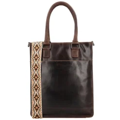Shoppers|Damestassen>Hide & Stitches Next Navajo Shopper darkbrown