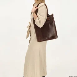 Shoppers|Damestassen>Hide & Stitches Next Navajo Shopper darkbrown