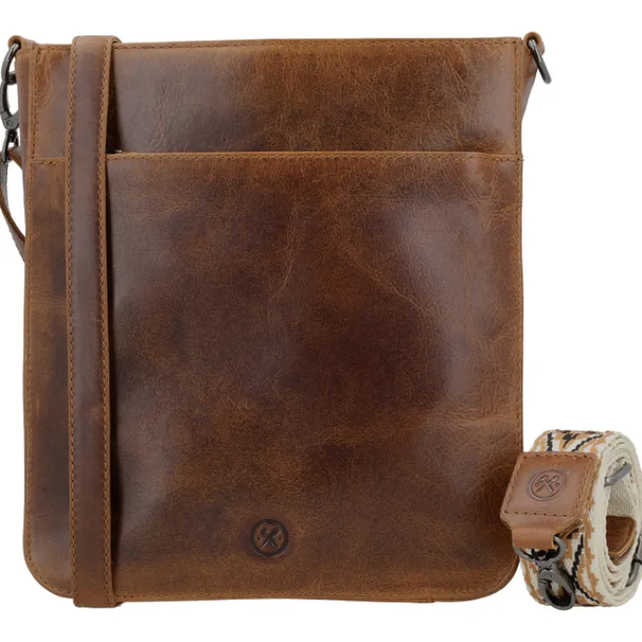 Schoudertassen|Crossbody>Hide & Stitches Next Navajo Shoulderbag brown