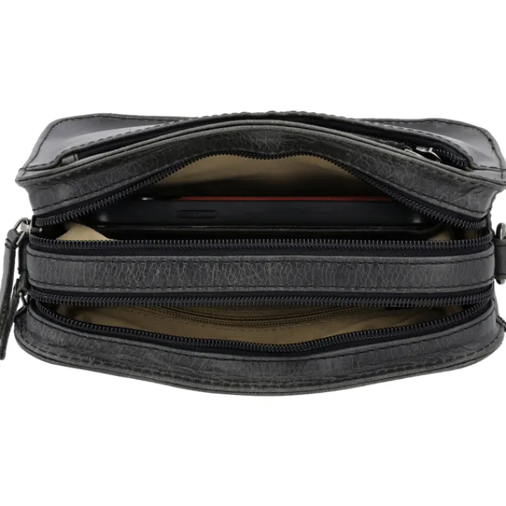 Schoudertassen|Crossbody>Hide & Stitches Next Navajo Shoulderbag black