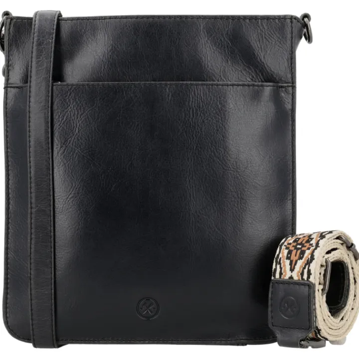 Schoudertassen|Crossbody>Hide & Stitches Next Navajo Shoulderbag black