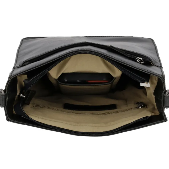Schoudertassen|Crossbody>Hide & Stitches Next Navajo Shoulderbag black