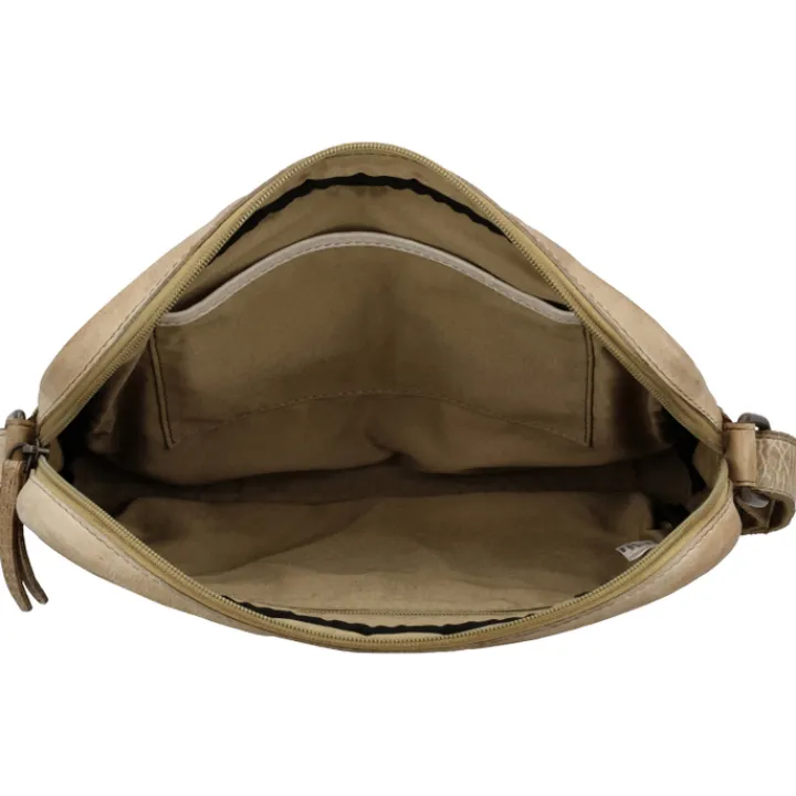 Schoudertassen|Crossbody>Hide & Stitches Paint Rock Shoulderbag sand
