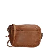Schoudertassen|Crossbody>Hide & Stitches Paint Rock Shoulderbag Small cognac