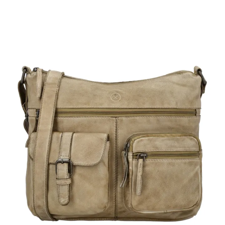 Schoudertassen|Crossbody>Hide & Stitches Paint Rock Shoulderbag sand