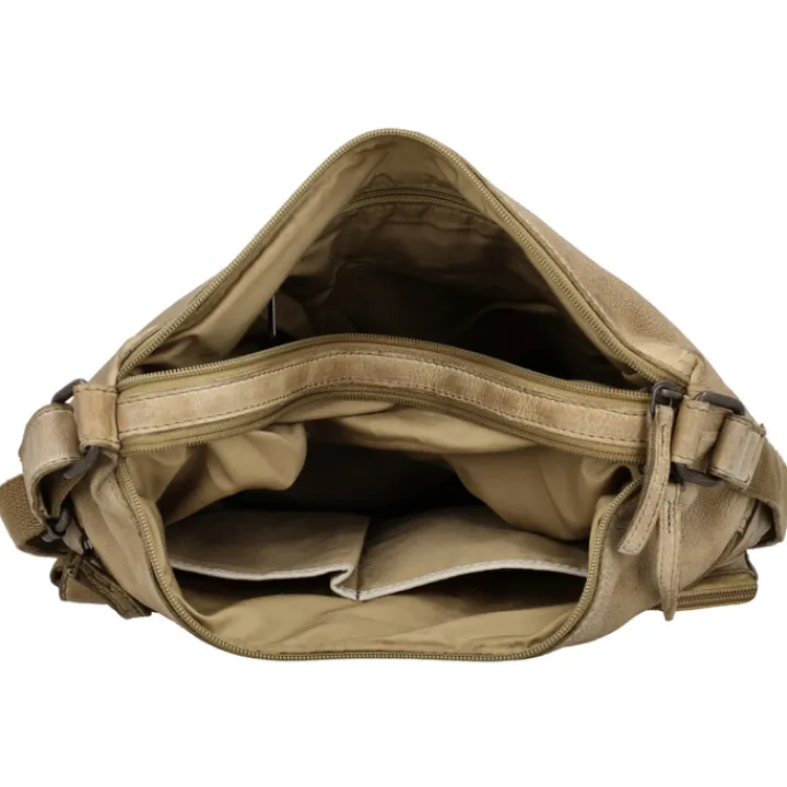 Schoudertassen|Crossbody>Hide & Stitches Paint Rock Shoulderbag sand