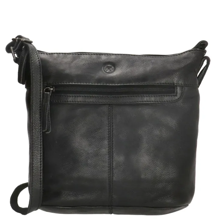 Schoudertassen|Crossbody>Hide & Stitches Paint Rock Shoulderbag black