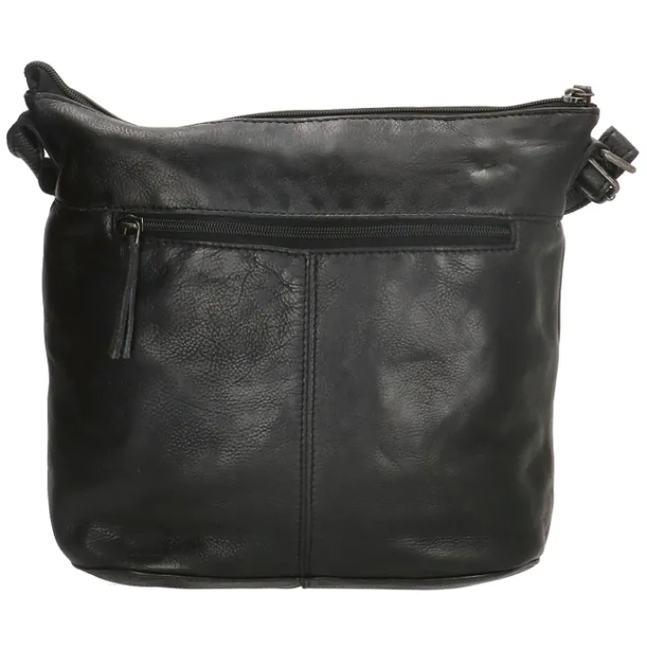 Schoudertassen|Crossbody>Hide & Stitches Paint Rock Shoulderbag black