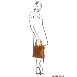 Schoudertassen|Handtassen>Hide & Stitches Porto Handtas bruin II