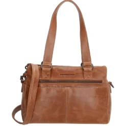 Schoudertassen|Handtassen>Hide & Stitches Porto Handtas bruin