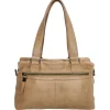 Schoudertassen|Handtassen>Hide & Stitches Porto Handtas taupe