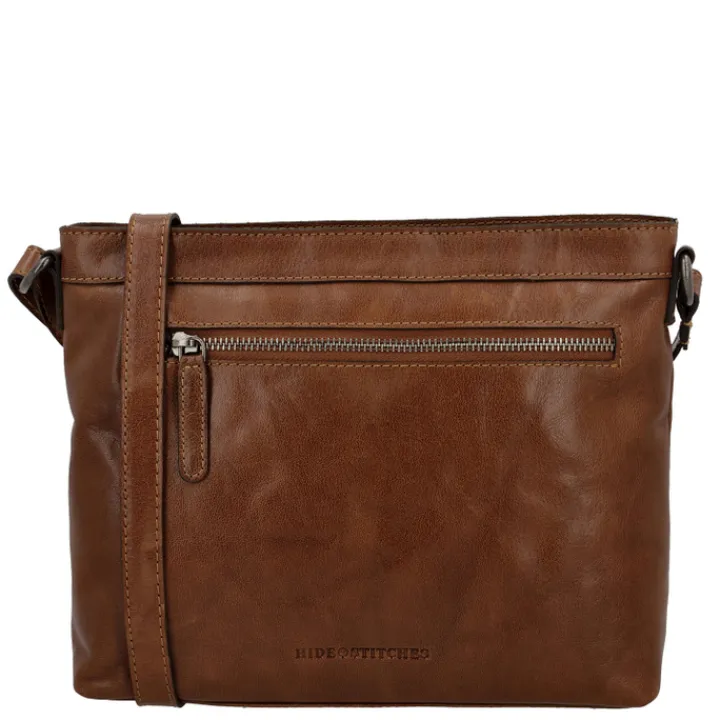 Schoudertassen|Crossbody>Hide & Stitches Westland Shoulderbag cognac