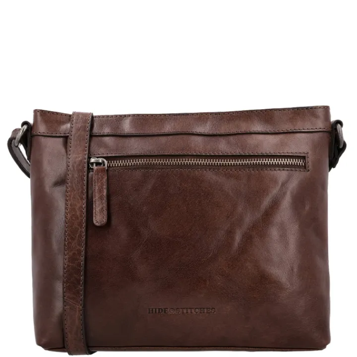 Schoudertassen|Crossbody>Hide & Stitches Westland Shoulderbag dark brown