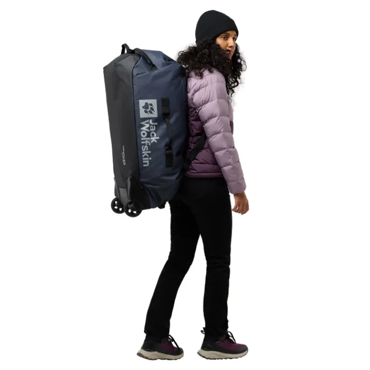 Rugzak Met Wieltjes|Grote Reistassen>Jack Wolfskin All-In Duffle Wheeler 90 midnight sky