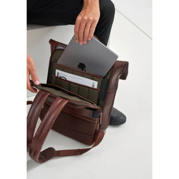 Kleine Rugzakken|15 Inch Laptoptassen>Jost Lund Messenger Backpack brown