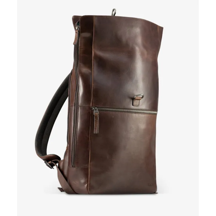 Kleine Rugzakken|15 Inch Laptoptassen>Jost Lund Messenger Backpack brown