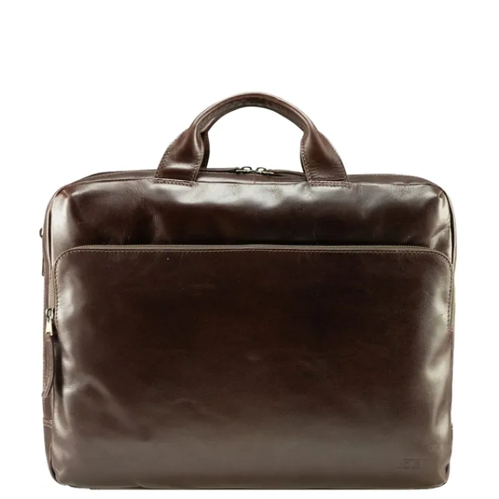 Herentassen|15 Inch Laptoptassen>Jost Skagen Businessbag 2 Comp. brown